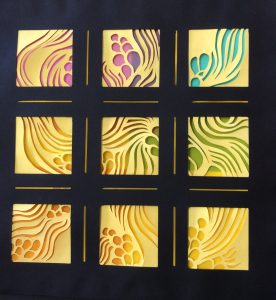 Flows, layered and cut papers